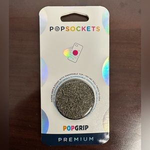 New popsocket black and gold glitter